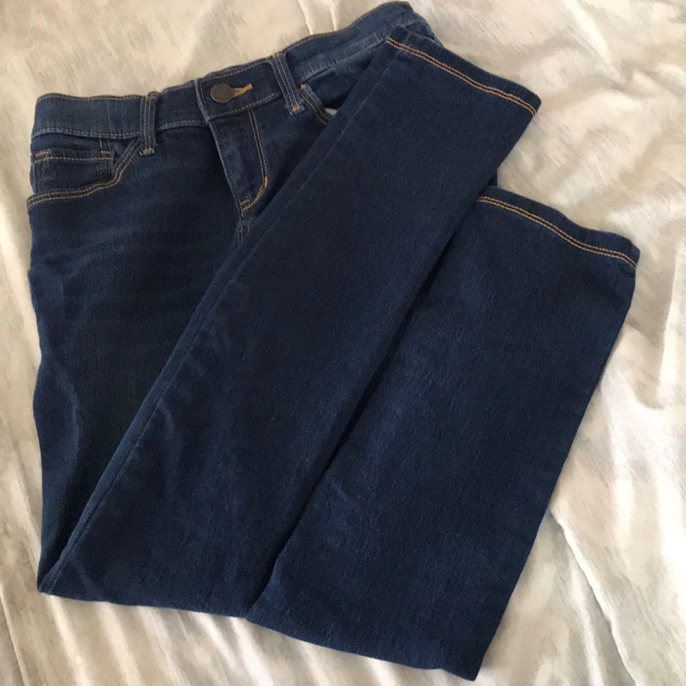 These are blue skinny jeans size 10